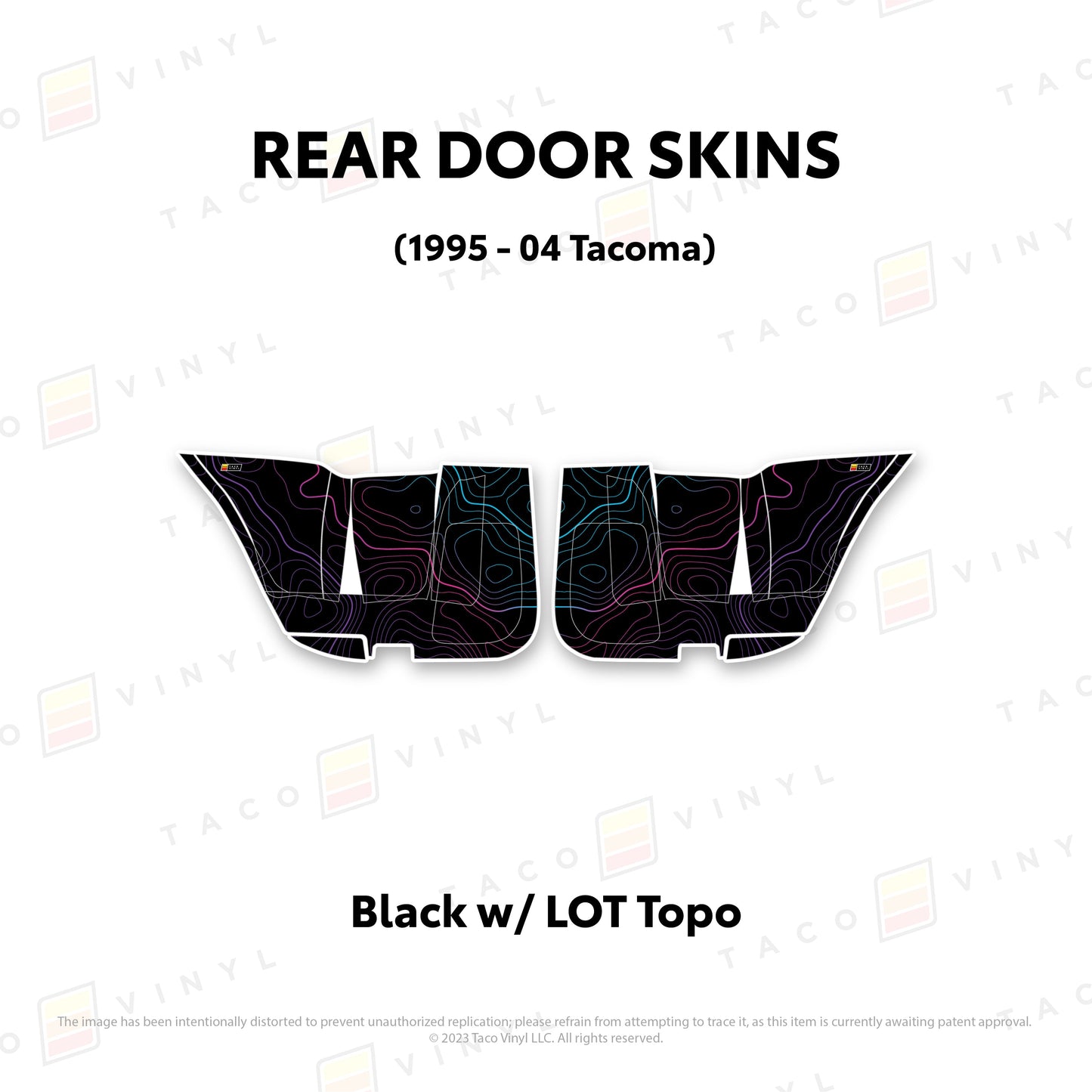 Taco Vinyl 4Runner Door Skins (Lower Section) | '10 - '24 4Runner