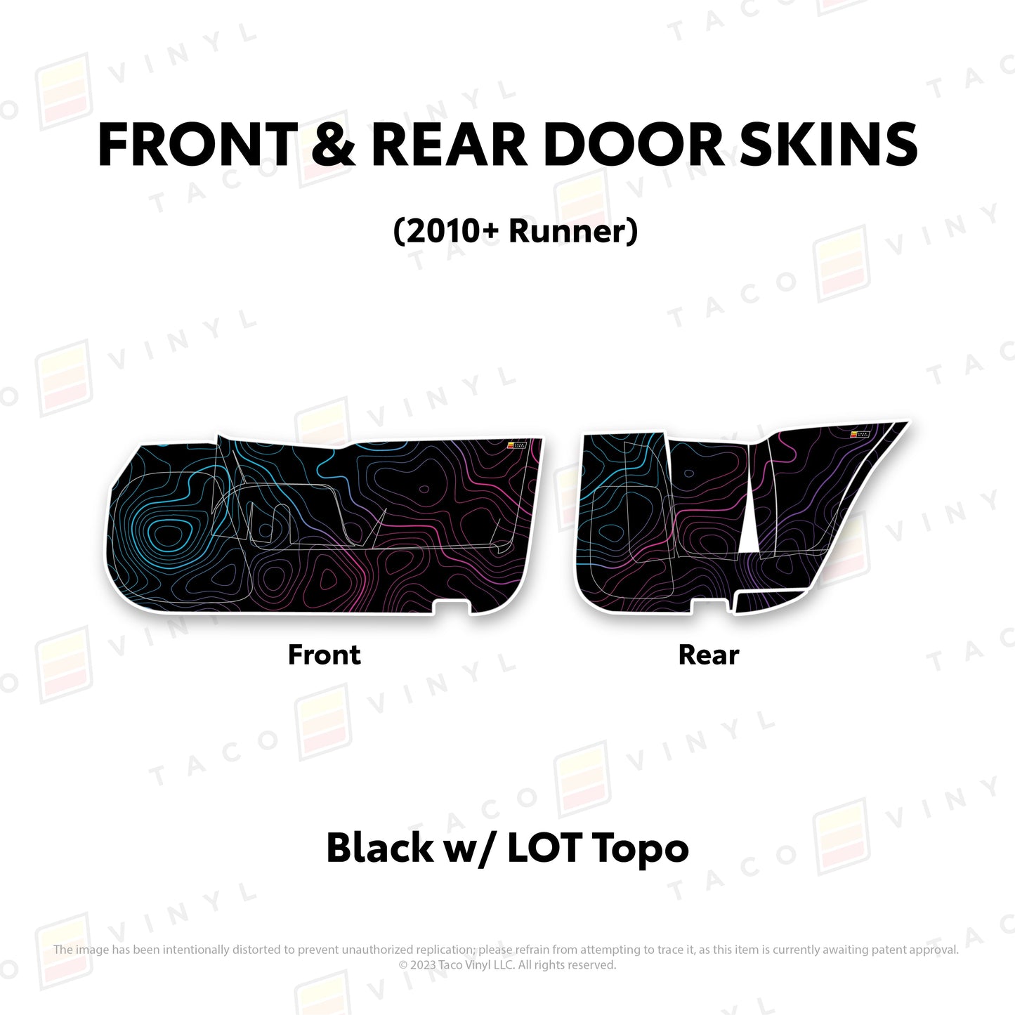 Taco Vinyl 4Runner Door Skins (Lower Section) | '10 - '24 4Runner