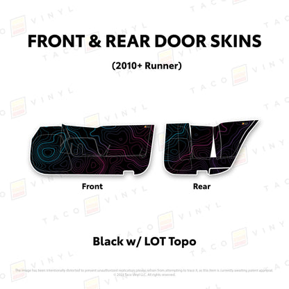 Taco Vinyl 4Runner Door Skins (Lower Section) | '10 - '24 4Runner