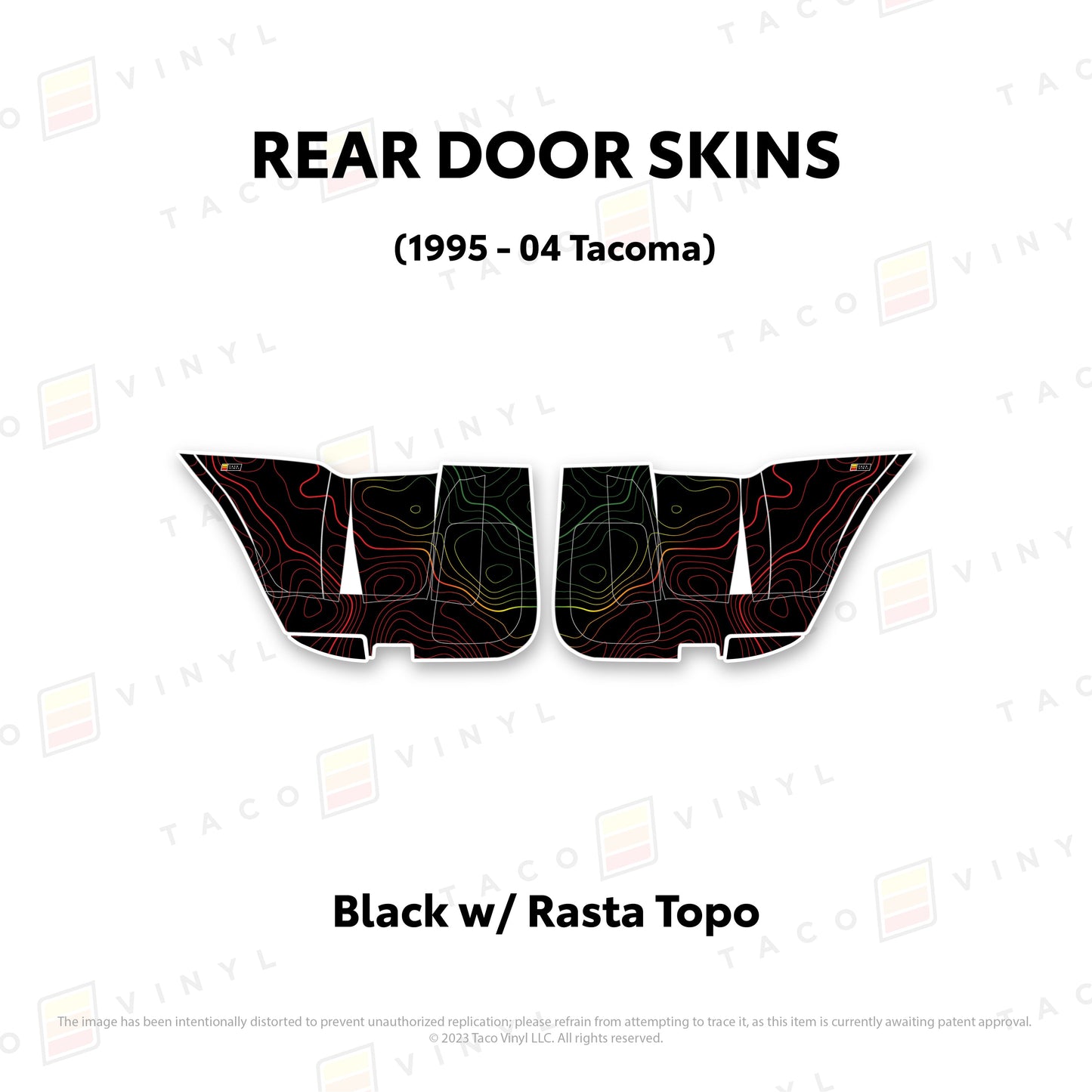 Taco Vinyl 4Runner Door Skins (Lower Section) | '10 - '24 4Runner