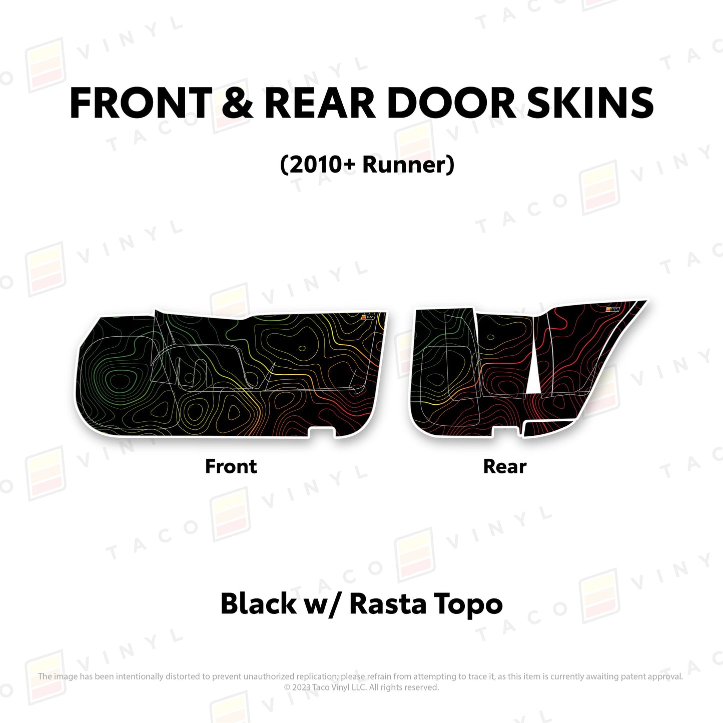 Taco Vinyl 4Runner Door Skins (Lower Section) | '10 - '24 4Runner