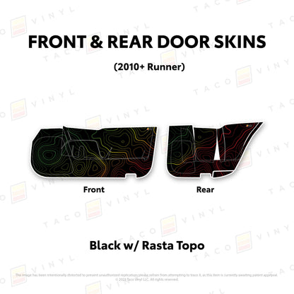 Taco Vinyl 4Runner Door Skins (Lower Section) | '10 - '24 4Runner