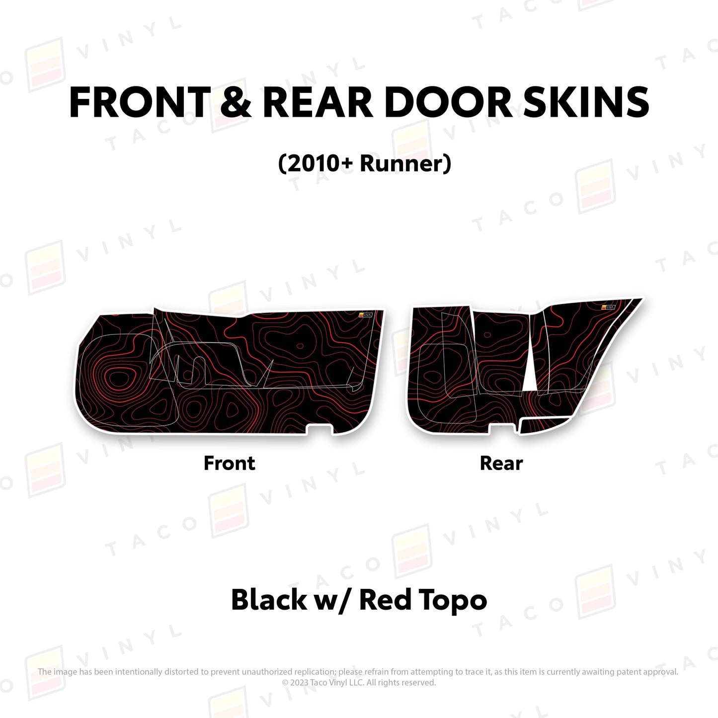 Taco Vinyl 4Runner Door Skins (Lower Section) | '10 - '24 4Runner