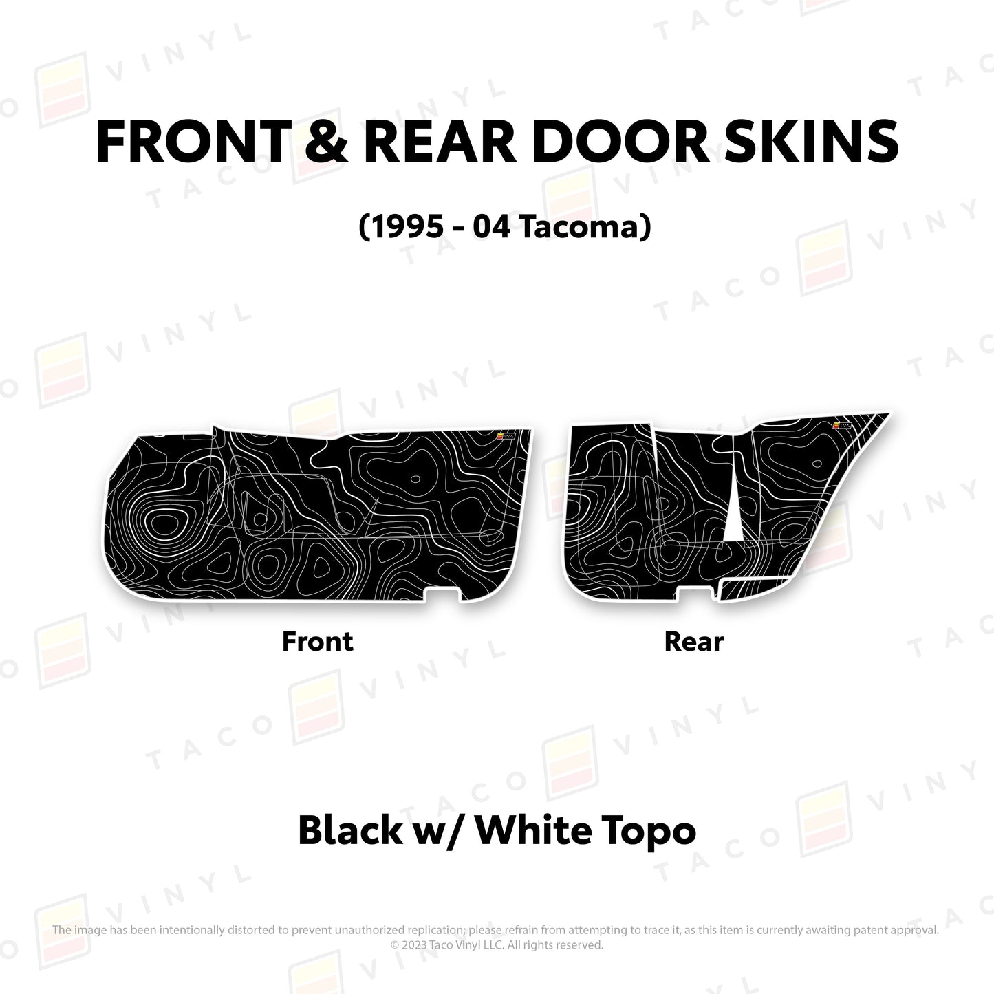 Taco Vinyl 4Runner Door Skins (Lower Section) | '10 - '24 4Runner