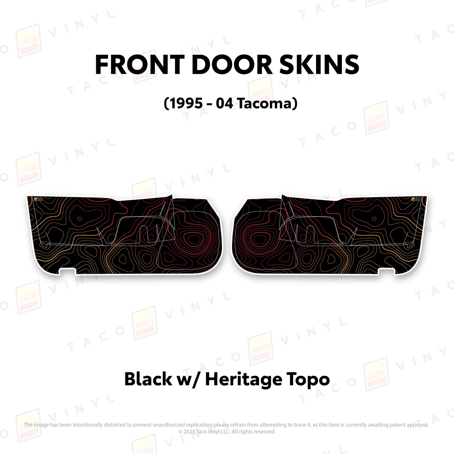 Taco Vinyl 4Runner Door Skins (Lower Section) | '10 - '24 4Runner