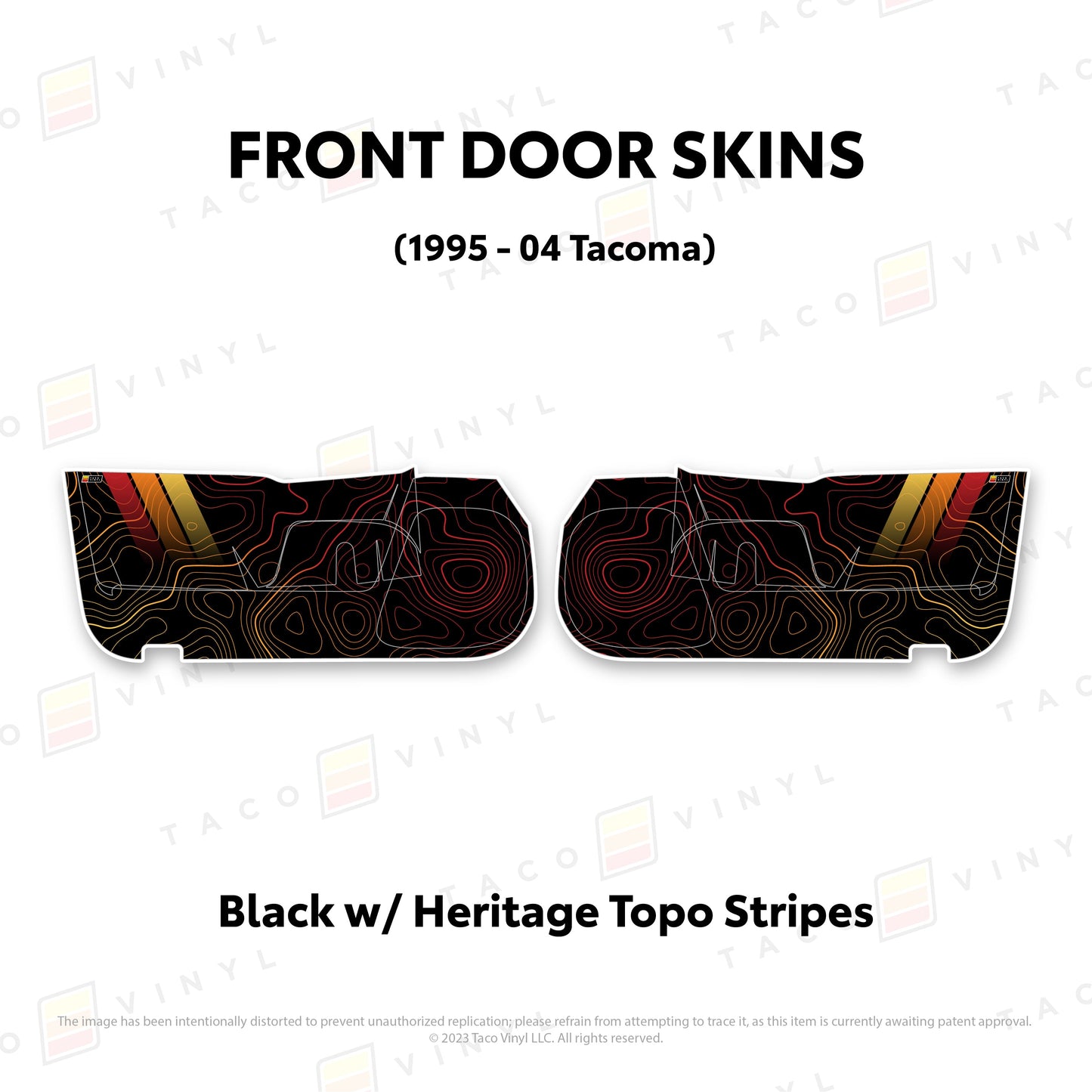 Taco Vinyl 4Runner Door Skins (Lower Section) | '10 - '24 4Runner