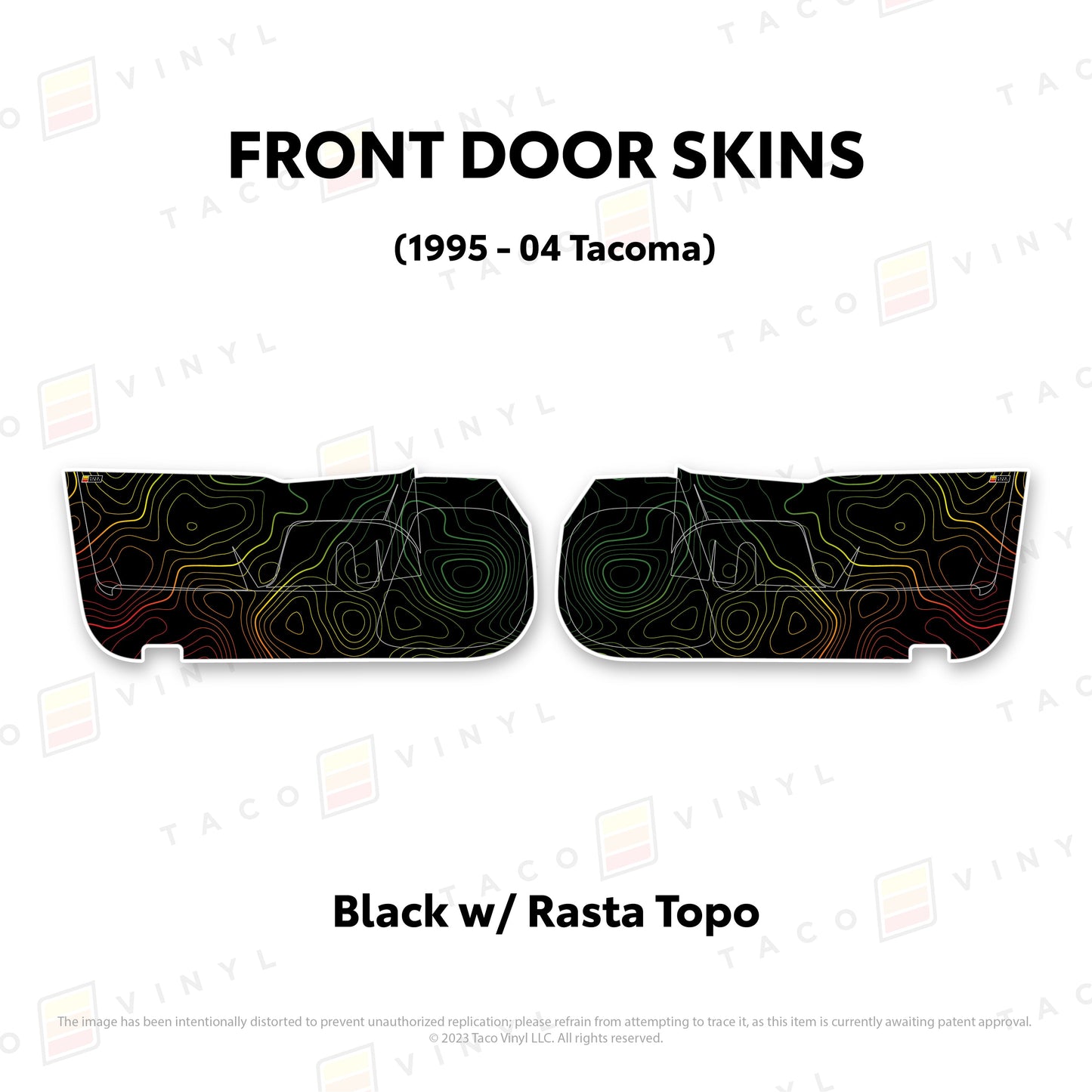 Taco Vinyl 4Runner Door Skins (Lower Section) | '10 - '24 4Runner