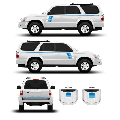 Taco Vinyl 4Runner Checkered Stripe Kit | '96 - '09 4Runner