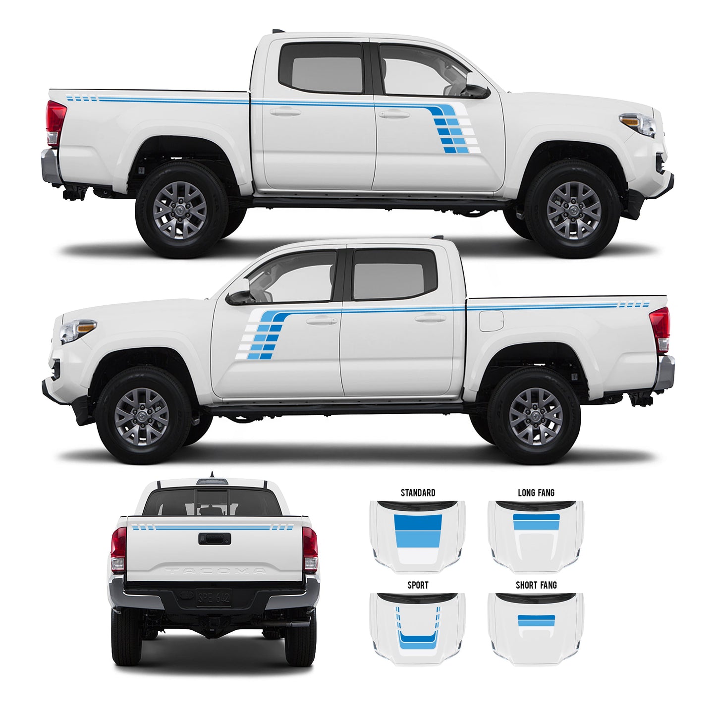 Taco Vinyl Tacoma Checkered Stripe Kit | '16 - '23 Tacoma