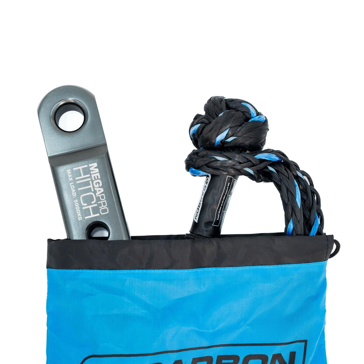 Carbon Offroad MegaPro Recovery Hitch & Soft Shackle Combo | 2-Inch