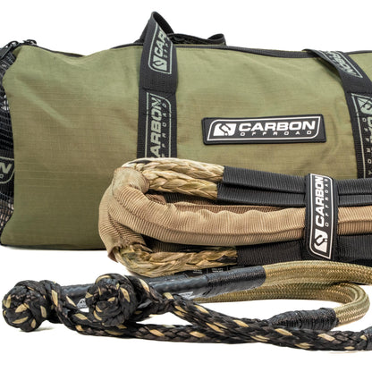 Carbon Offroad TAC Small Vehicle Recovery Rope & Soft Shackle Combo