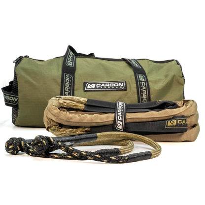 Carbon Offroad TAC Small Vehicle Recovery Rope & Soft Shackle Combo