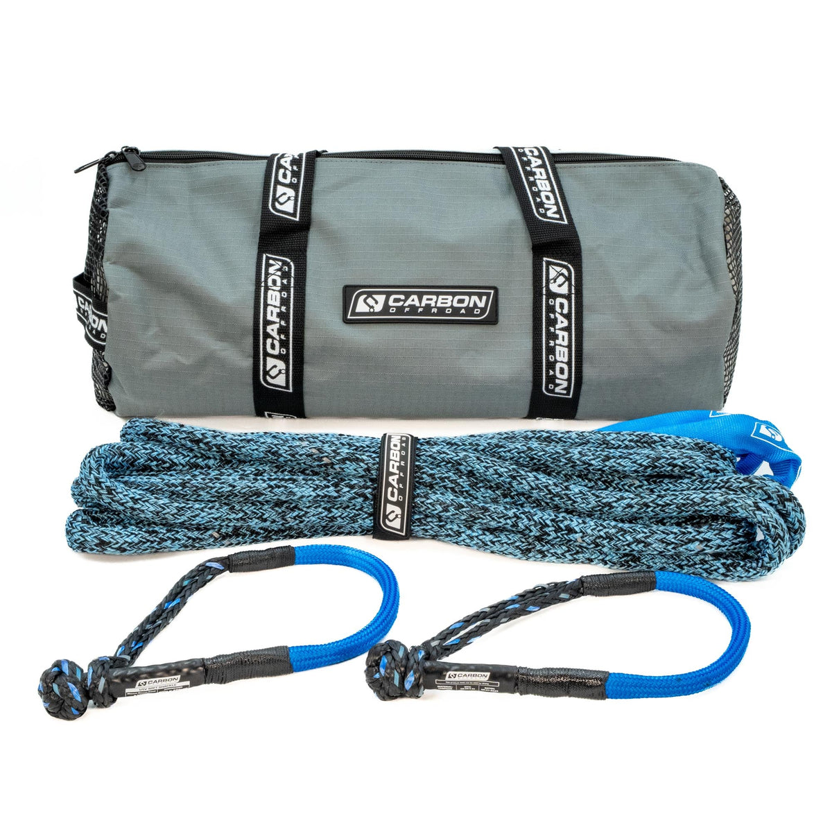Carbon Offroad Small Vehicle Kinetic Recovery Rope & Soft Shackle Combo
