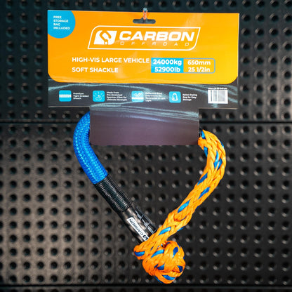 Carbon Offroad Large Vehicle High-Vis Soft Shackle | 24T
