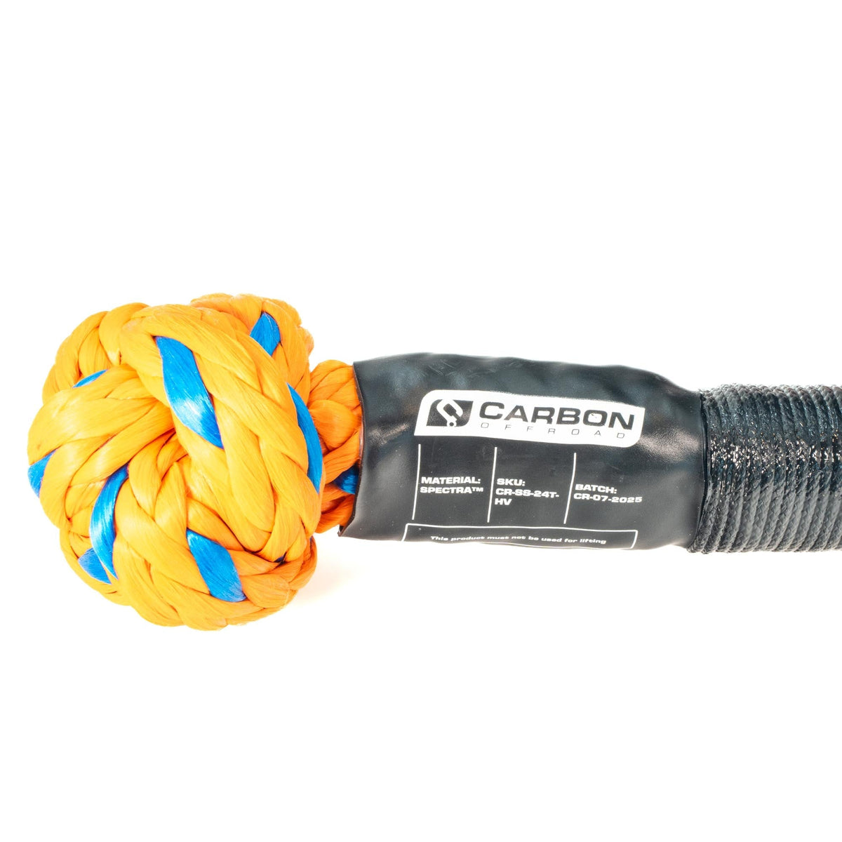 Carbon Offroad Large Vehicle High-Vis Soft Shackle | 24T