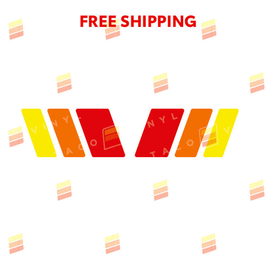 Taco Vinyl Rear Classic Decals