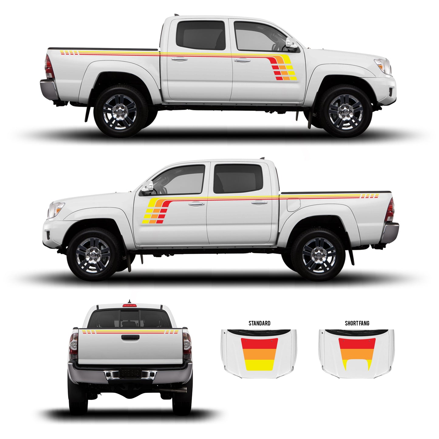 Taco Vinyl Tacoma Checkered Stripe Kit | '05 - '15 Tacoma