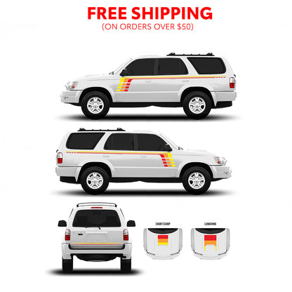 Taco Vinyl 4Runner Checkered Stripe Kit | '96 - '09 4Runner