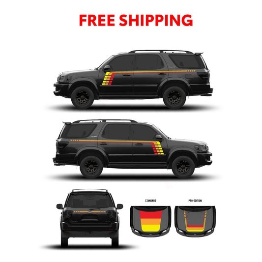 Taco Vinyl Sequoia Checkered Stripe Kit | '01 - '07 Sequoia