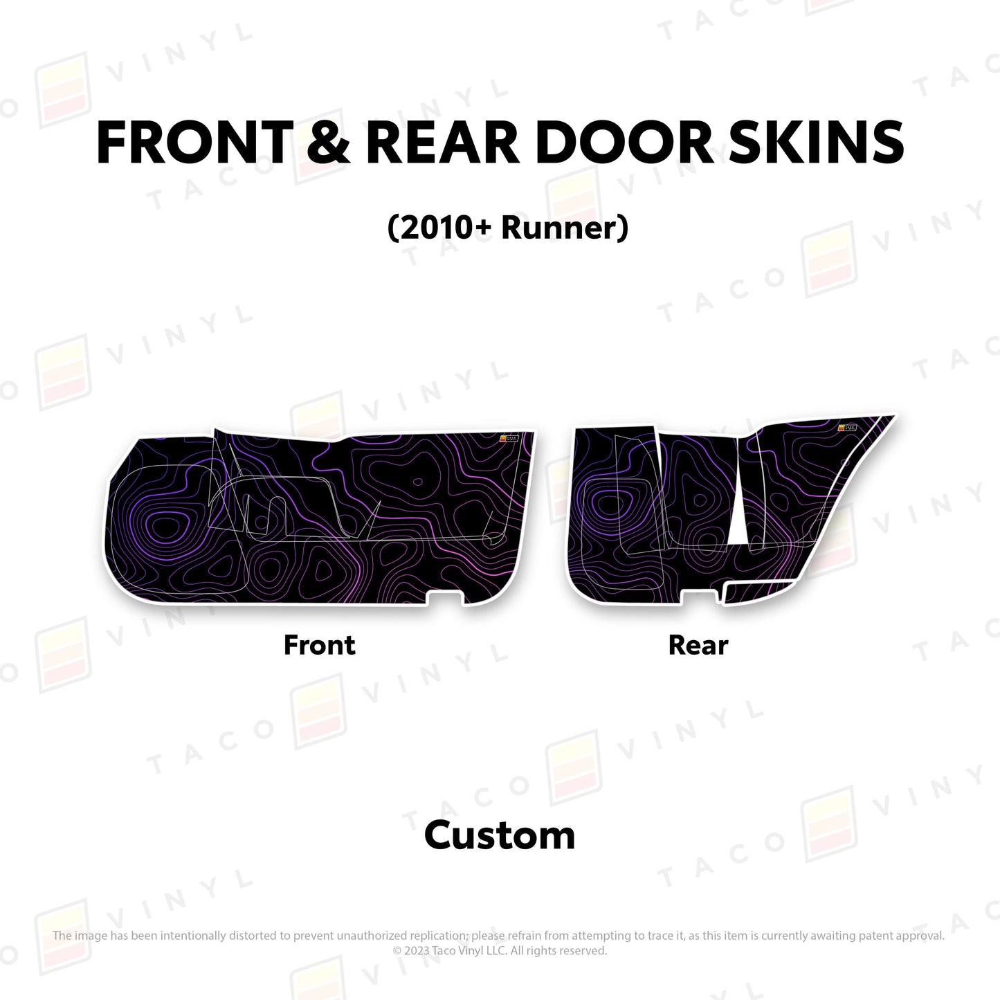 Taco Vinyl 4Runner Door Skins (Lower Section) | '10 - '24 4Runner
