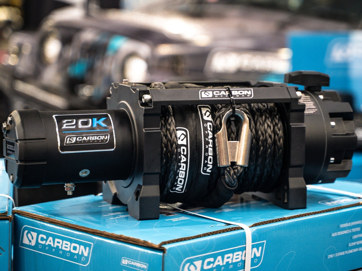 Carbon Offroad Scout Pro Extreme Duty Truck Winch | 20,000lb 24V Winch Only
