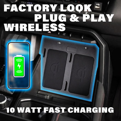 NSV Dual Wireless 10 Watt Qi Phone Charger | '22+ Tundra & '23+ Sequoia