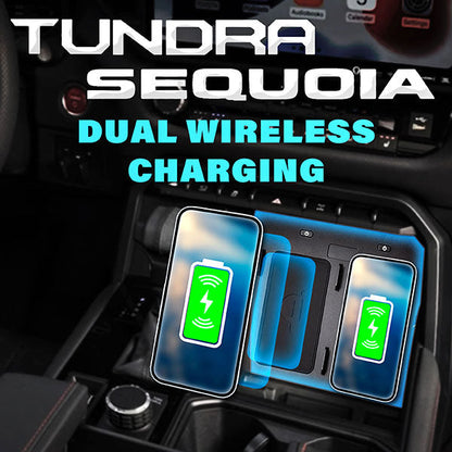 NSV Dual Wireless 10 Watt Qi Phone Charger | '22+ Tundra & '23+ Sequoia