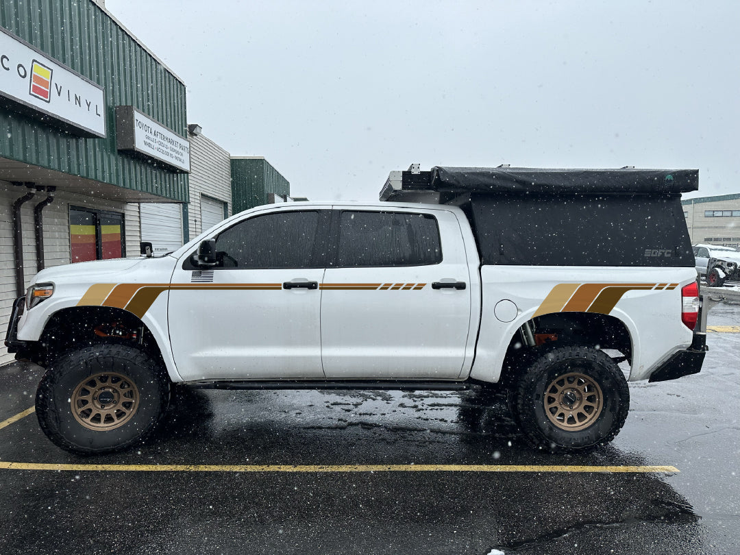 Taco Vinyl Tundra Heritage Side Stripes | '14 - '21 Tundra