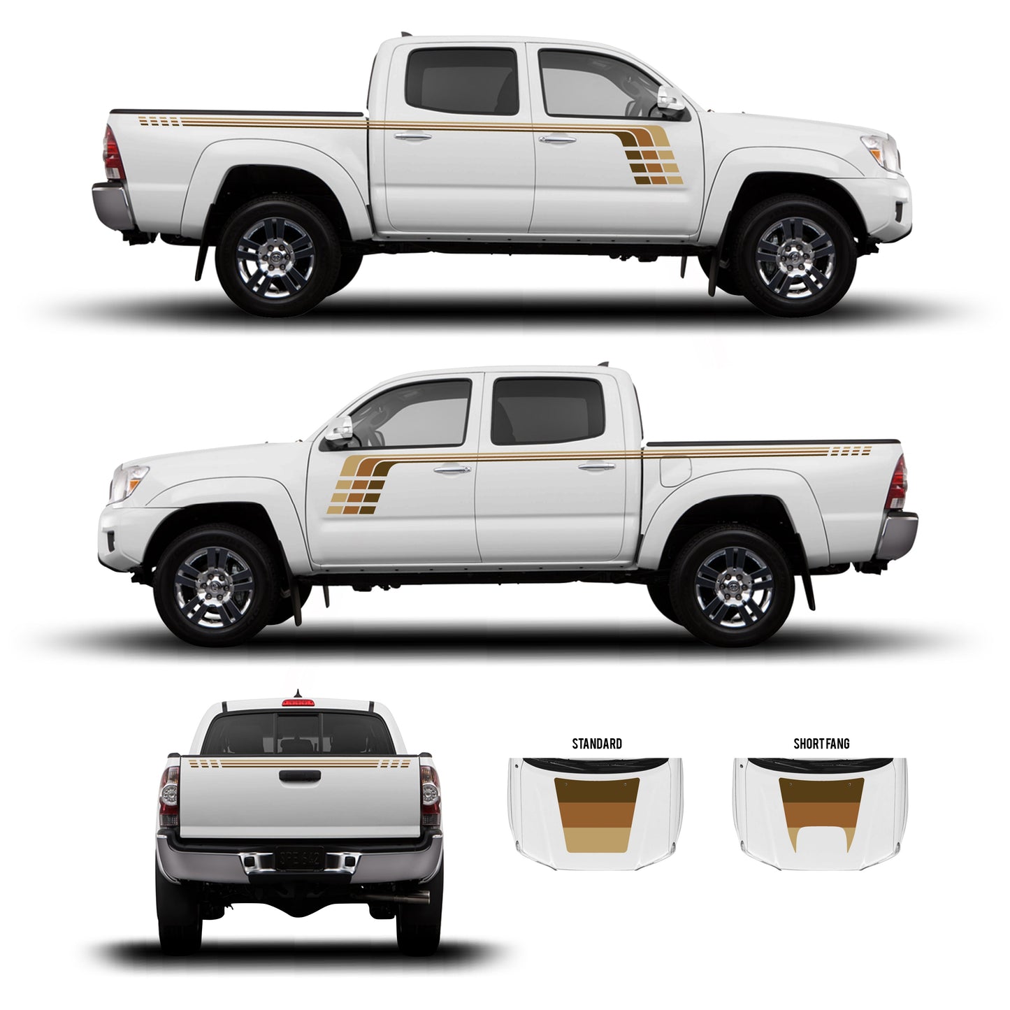 Taco Vinyl Tacoma Checkered Stripe Kit | '05 - '15 Tacoma