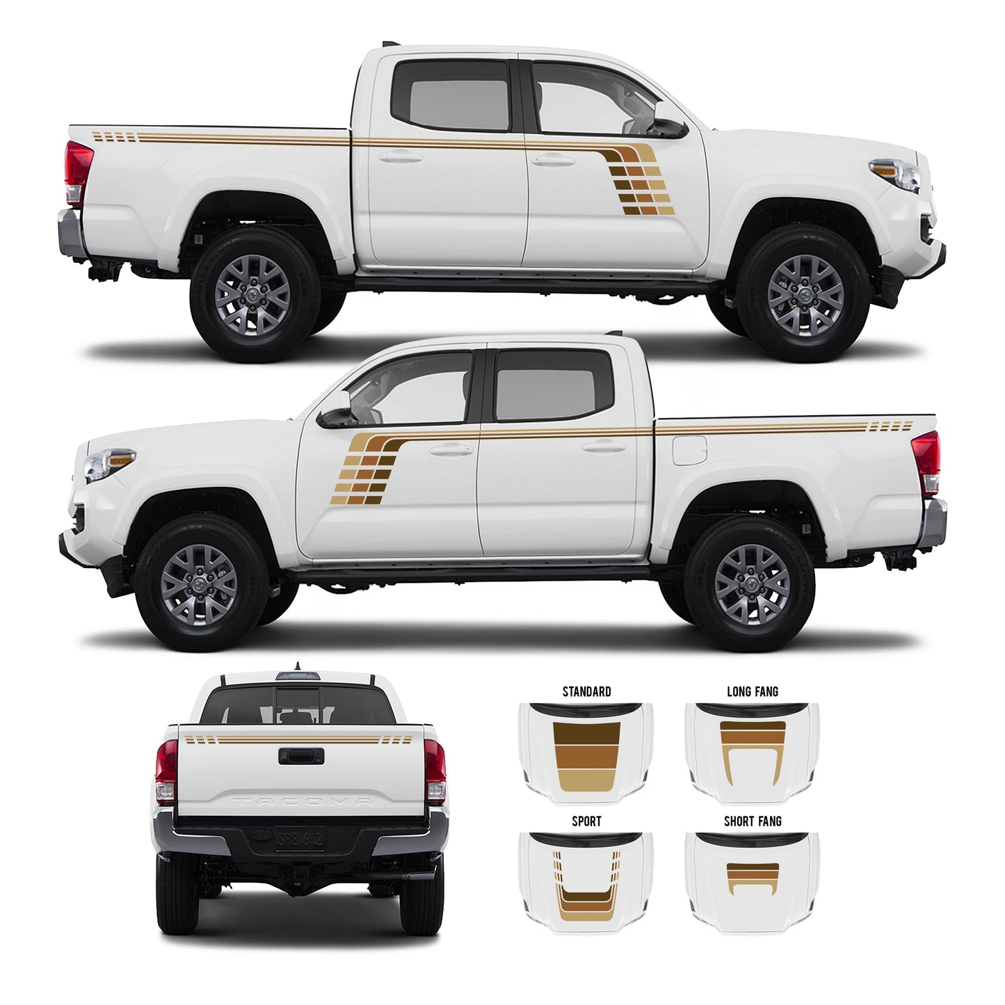 Taco Vinyl Tacoma Checkered Stripe Kit | '16 - '23 Tacoma