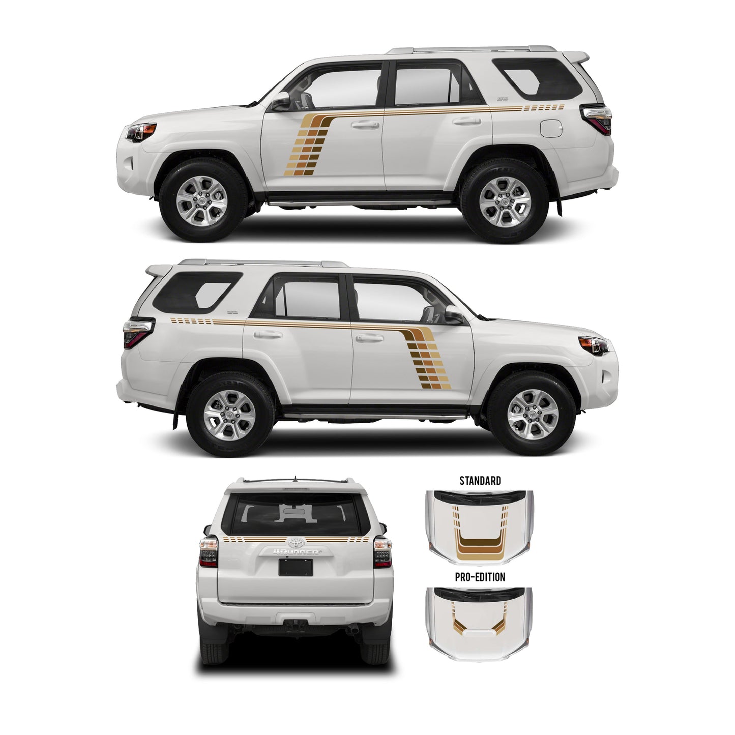 Taco Vinyl 4Runner Checkered Stripe Kit | '10 - '24 4Runner