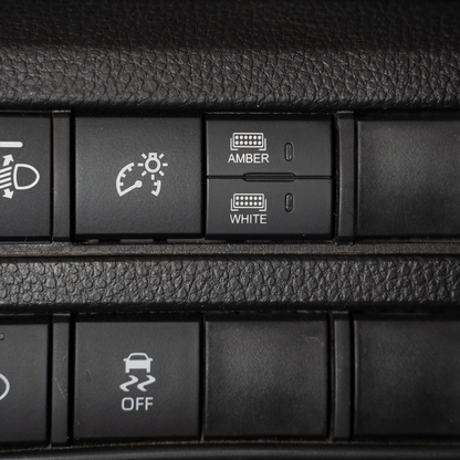 Square Style Dual Function Toyota OEM Style "AMBER & WHITE" Switch
