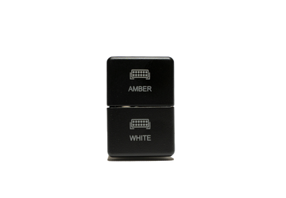 Cali Raised Dual Function Small OEM Style "Amber & White" Switch