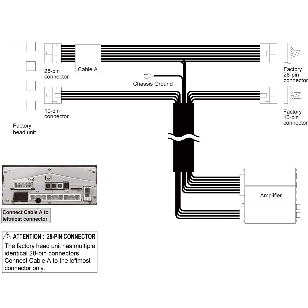 Beat-Sonic ENA-2T3 Plug & Play Encore Alpha Power Amplifier Kit | Select 2018+ Toyota/Lexus