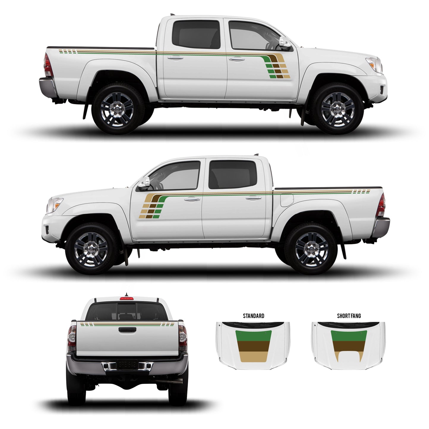 Taco Vinyl Tacoma Checkered Stripe Kit | '05 - '15 Tacoma