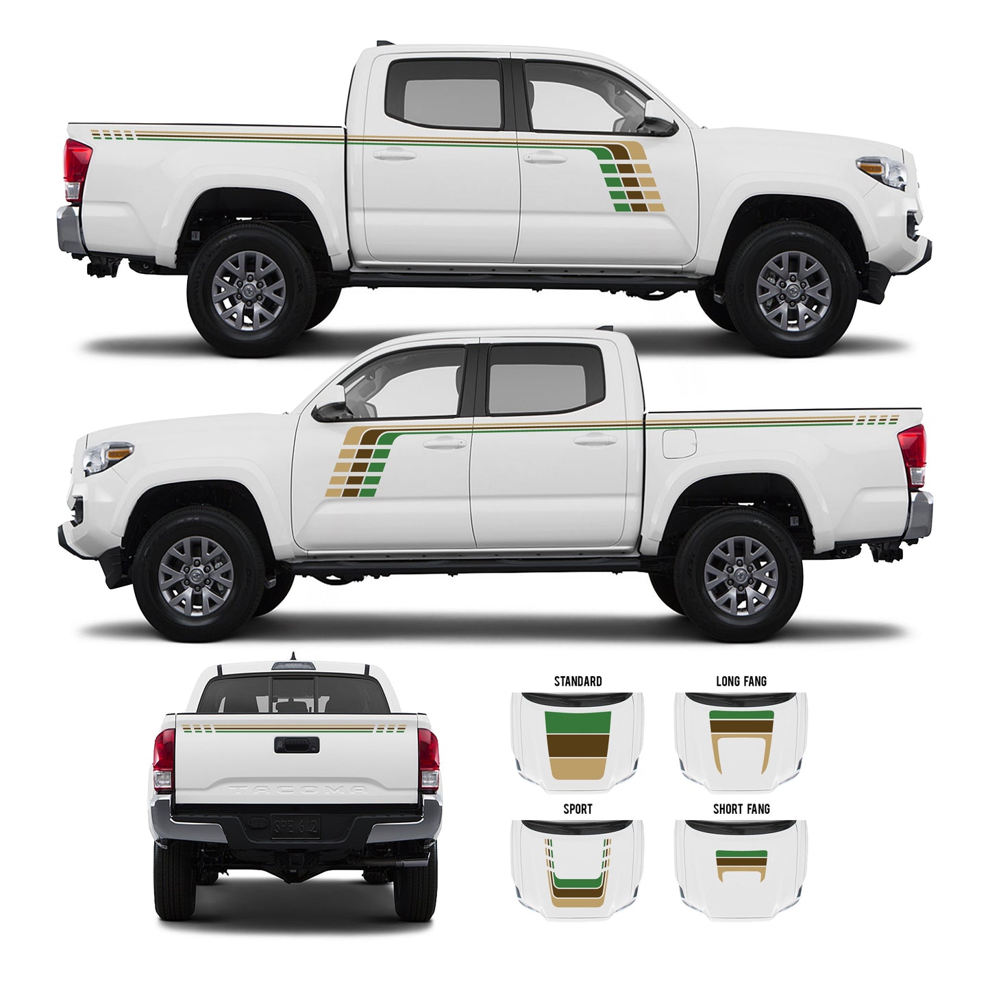 Taco Vinyl Tacoma Checkered Stripe Kit | '16 - '23 Tacoma