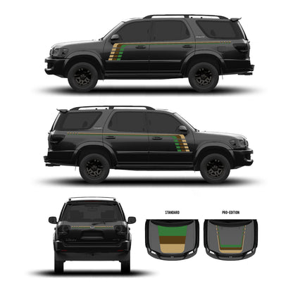 Taco Vinyl Sequoia Checkered Stripe Kit | '01 - '07 Sequoia