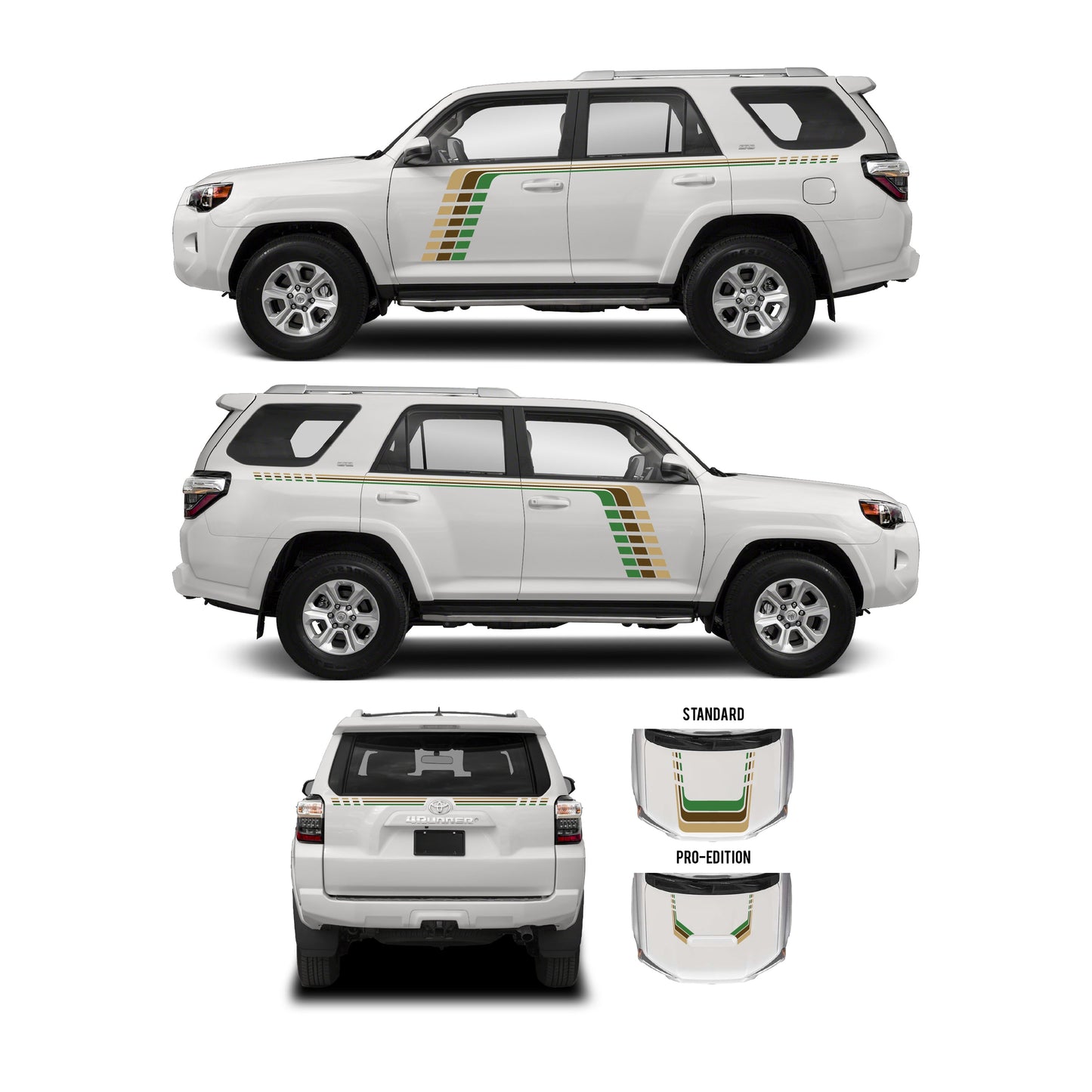 Taco Vinyl 4Runner Checkered Stripe Kit | '10 - '24 4Runner