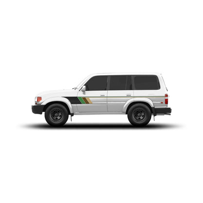 Taco Vinyl 80 Series Land Cruiser Retro Stripes