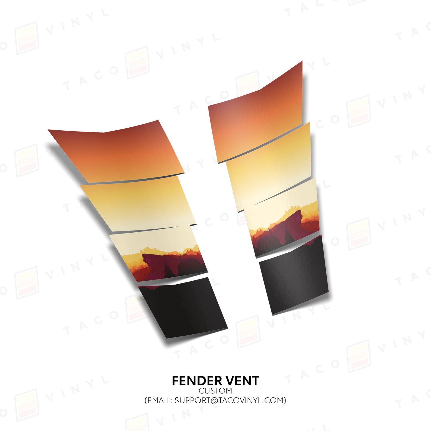 Taco Vinyl Tacoma/4Runner Gradient Fender Vents | '24+ Tacoma/'25+ 4Runner