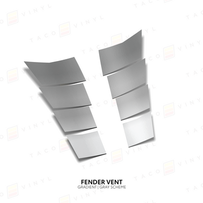Taco Vinyl Tacoma/4Runner Gradient Fender Vents | '24+ Tacoma/'25+ 4Runner