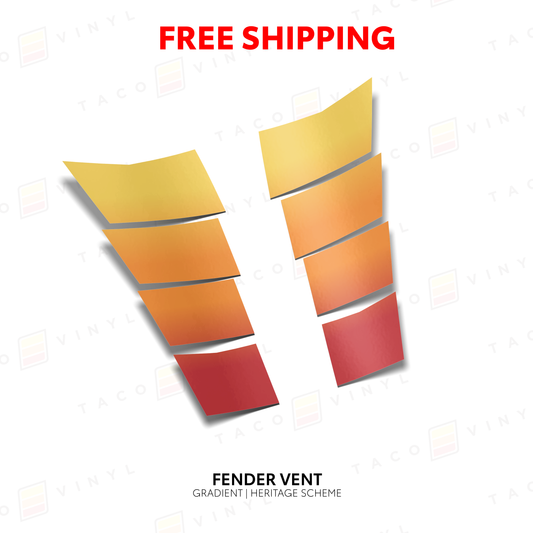 Taco Vinyl Tacoma/4Runner Gradient Fender Vents | '24+ Tacoma/'25+ 4Runner