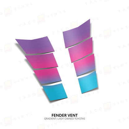 Taco Vinyl Tacoma/4Runner Gradient Fender Vents | '24+ Tacoma/'25+ 4Runner