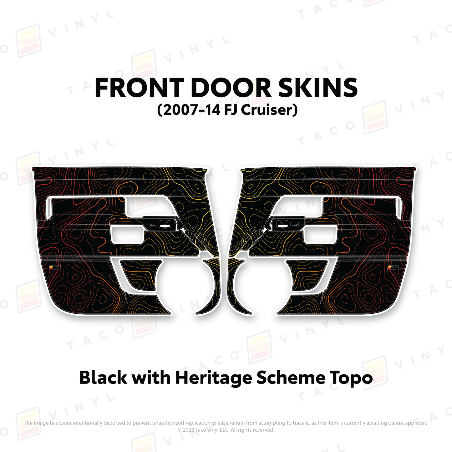 Taco Vinyl FJ Cruiser Door Skins | '07 - '14 FJ Cruiser