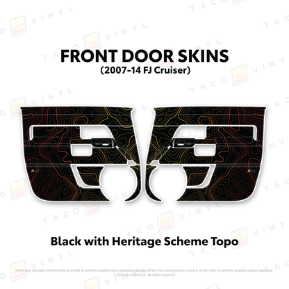 Taco Vinyl FJ Cruiser Door Skins | '07 - '14 FJ Cruiser