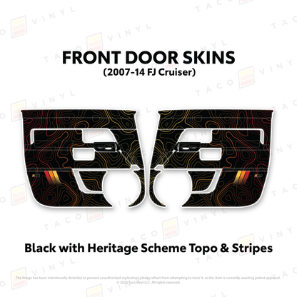 Taco Vinyl FJ Cruiser Door Skins | '07 - '14 FJ Cruiser