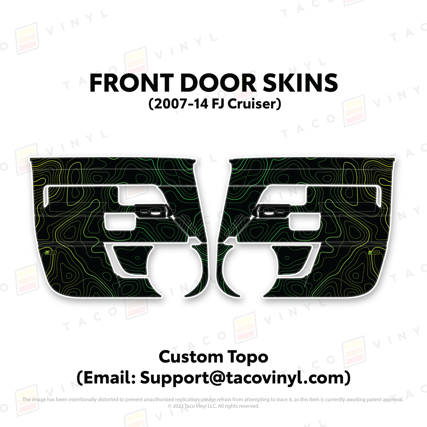 Taco Vinyl FJ Cruiser Door Skins | '07 - '14 FJ Cruiser