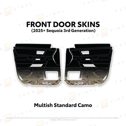 Taco Vinyl Sequoia Door Skins | '23+ Sequoia