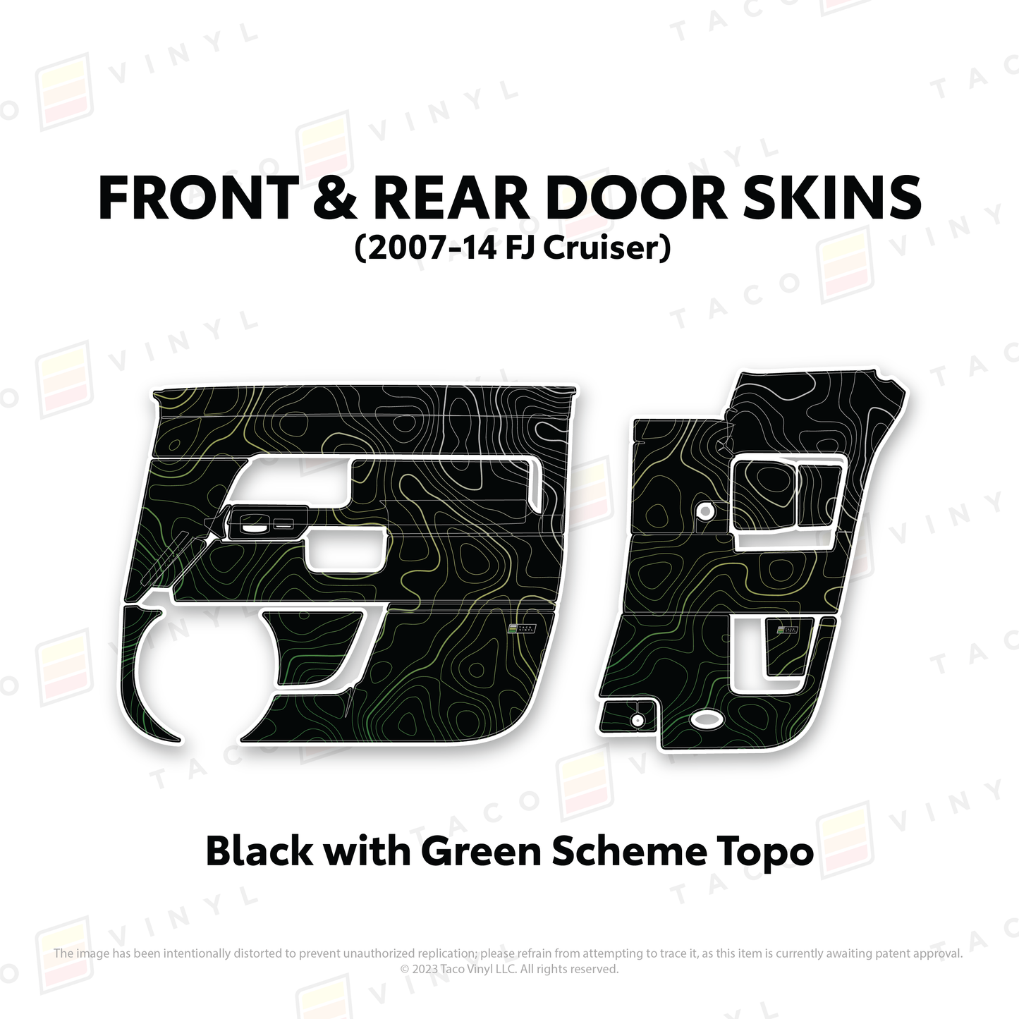 Taco Vinyl FJ Cruiser Door Skins | '07 - '14 FJ Cruiser