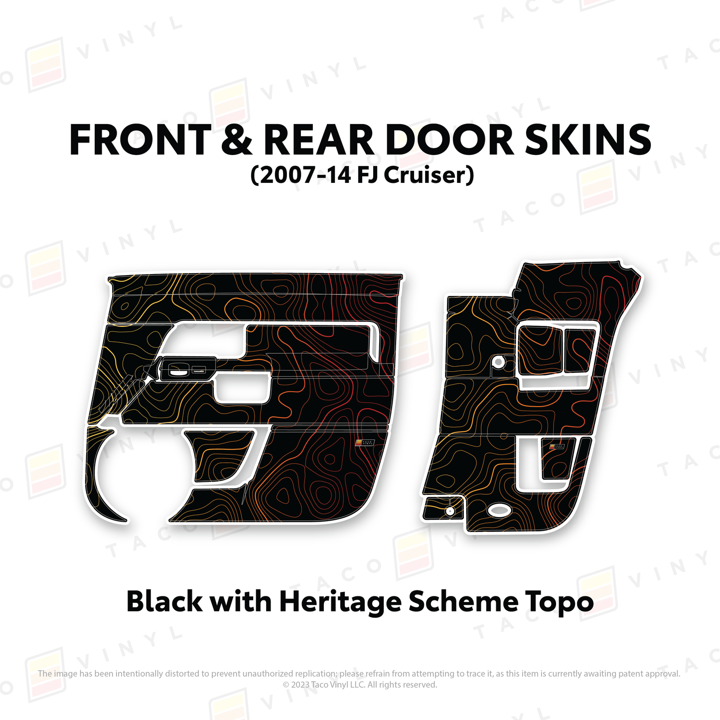 Taco Vinyl FJ Cruiser Door Skins | '07 - '14 FJ Cruiser